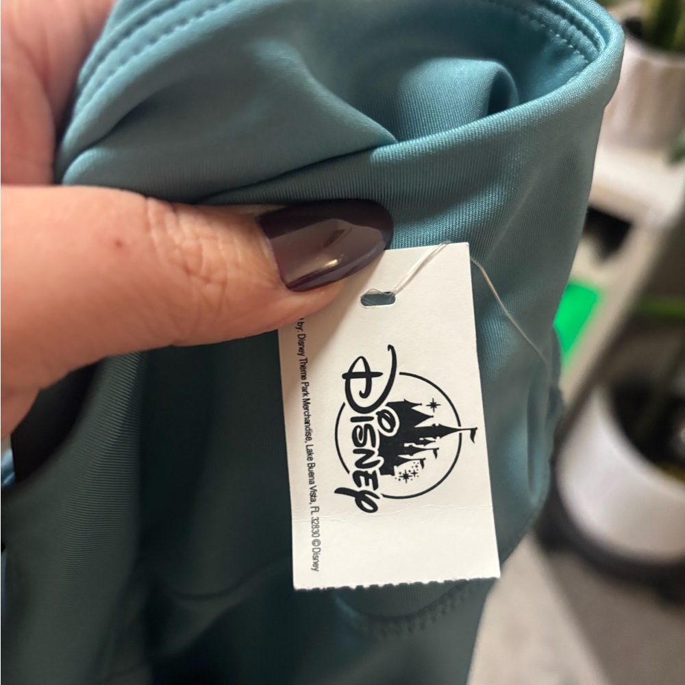 NWT Disney Parks Tinker Bell Teal Leggings with Pockets - Medium- Retired HTF - Picture 3 of 7